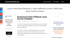 Desktop Screenshot of lawyer-advertising-blog.com