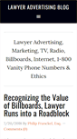 Mobile Screenshot of lawyer-advertising-blog.com