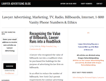 Tablet Screenshot of lawyer-advertising-blog.com